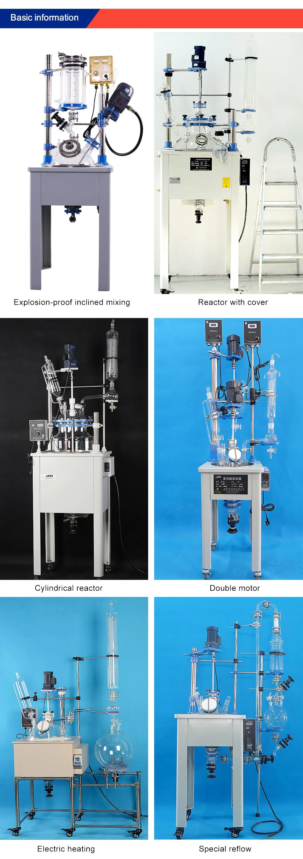 Fixed Bed Small Single Layer Glass Reactor for Chemistry